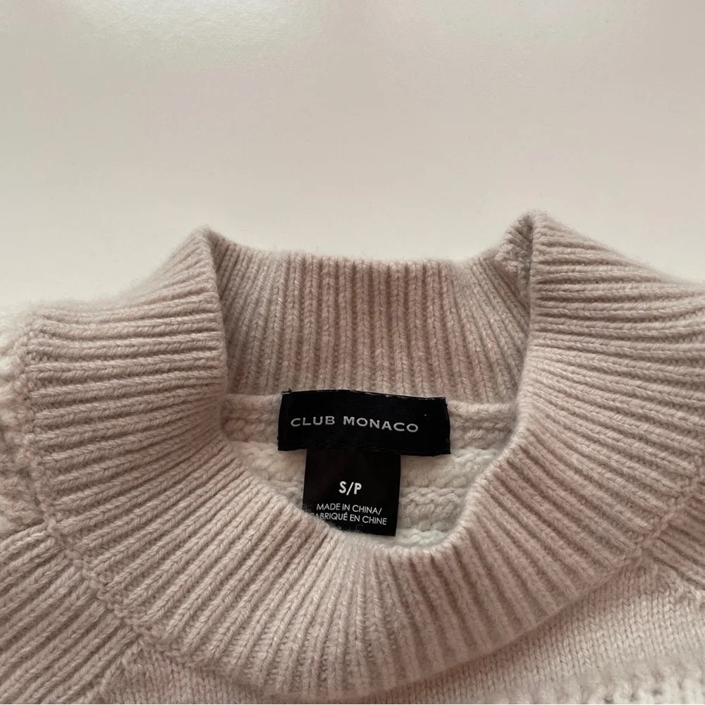 Club Monaco Striped Raglan Wool Knit Crewneck Sweater Size Small - Picture 7 of 14